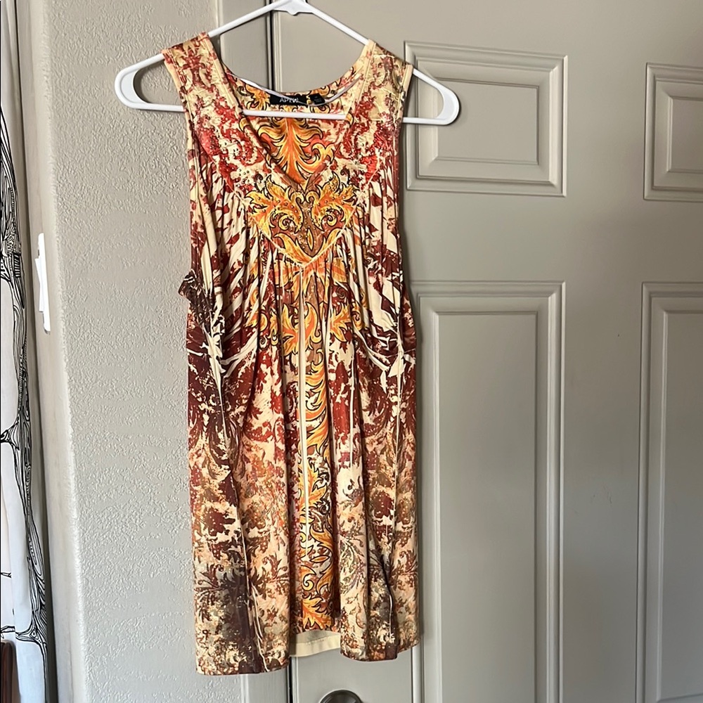 Elegant Multicolor Sleeveless tank top
